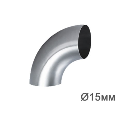 Купить Отвод стальной 90 градусов, 15мм